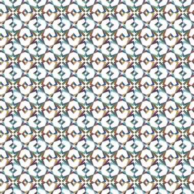 Geometrik şekilli kusursuz desen vektör çizimi