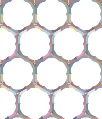 Geometrik şekilli kusursuz desen, vektör illüstrasyonu