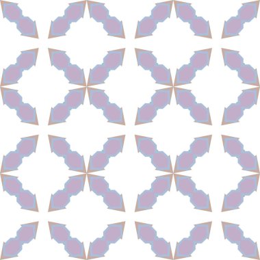 Geometrik şekilli kusursuz desen vektör çizimi