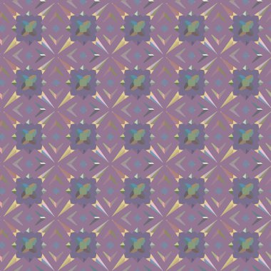 Geometrik şekilli kusursuz desen vektör çizimi