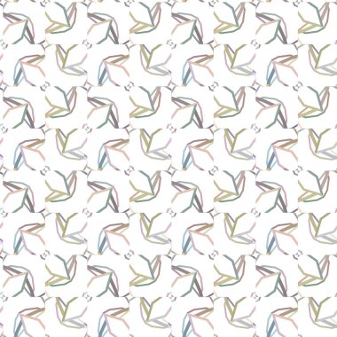 Geometrik şekilli kusursuz desen, vektör illüstrasyonu