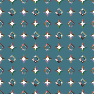 Geometrik şekilli kusursuz desen vektör çizimi