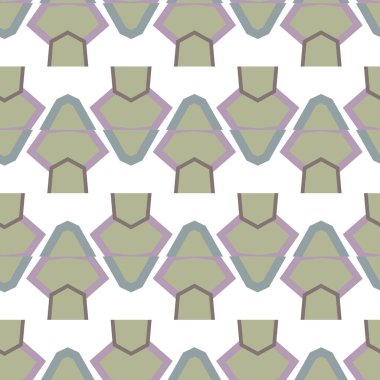 Geometrik şekilli kusursuz desen vektör çizimi