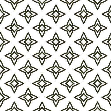 Geometrik şekilli kusursuz desen vektör çizimi