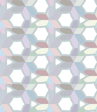 Geometrik şekilli kusursuz desen vektör çizimi