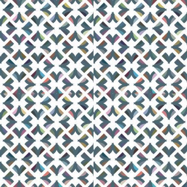 Geometrik şekilli kusursuz desen vektör çizimi