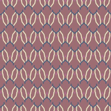 Geometrik şekilli kusursuz desen, vektör illüstrasyonu