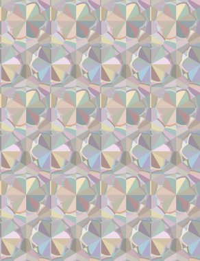 Geometrik şekilli kusursuz desen, vektör illüstrasyonu