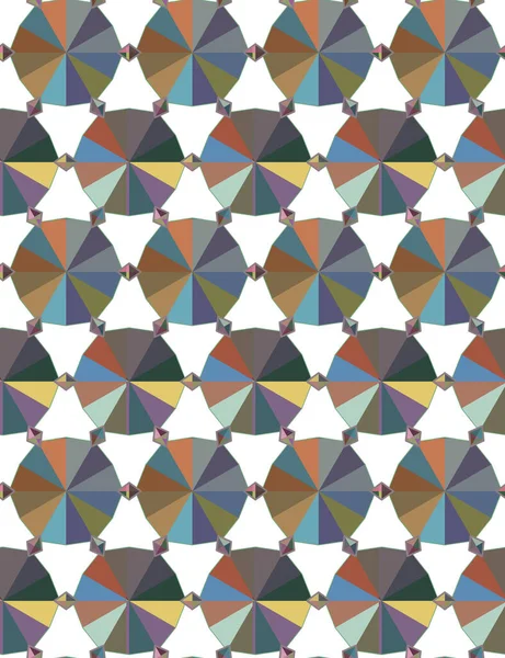 Nahtlose Geometrische Ornamentmuster Abstrakter Hintergrund — Stockvektor