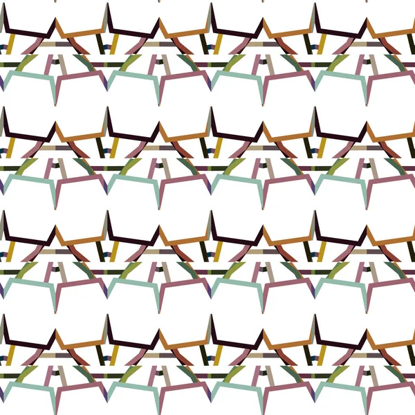 Nahtlose Geometrische Ornamentmuster Abstrakter Hintergrund — Stockvektor