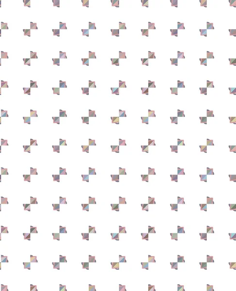 Nahtloses Muster Mit Geometrischen Formen Vektorillustration — Stockvektor