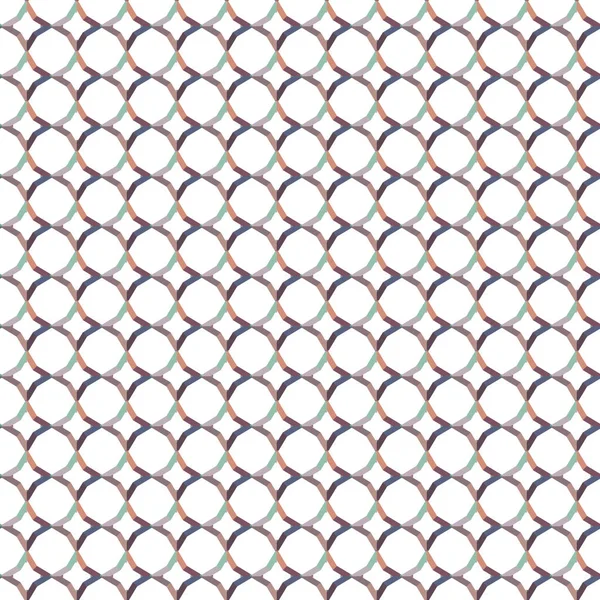 Patrón Sin Costura Con Formas Geométricas Ilustración Vectorial — Archivo Imágenes Vectoriales