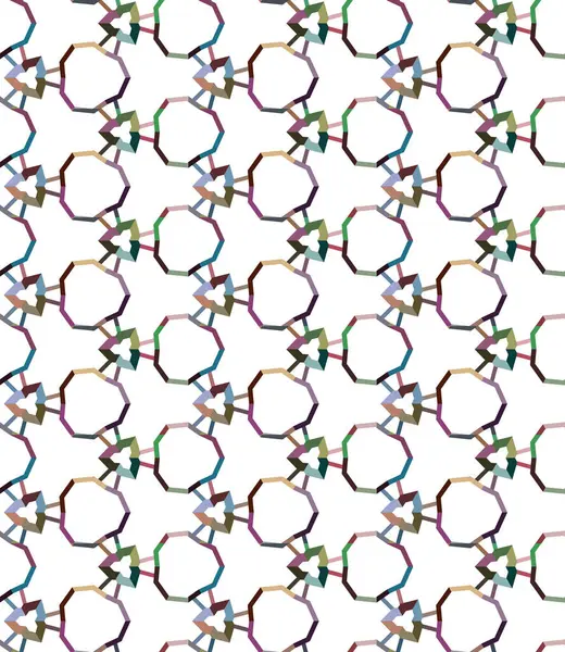 Geometrik Şekilli Kusursuz Desen Vektör Illüstrasyonu — Stok Vektör