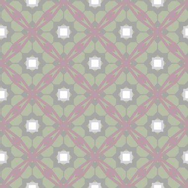 Geometrik şekilli kusursuz desen, vektör illüstrasyonu