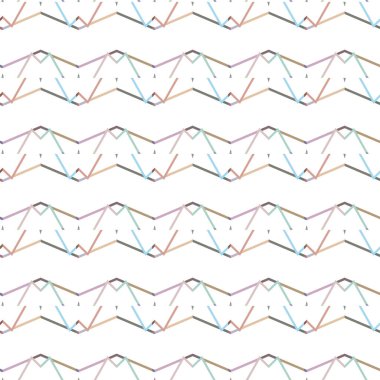 Geometrik şekilli kusursuz desen vektör çizimi