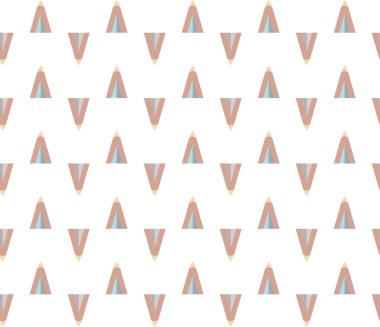 Geometrik şekilli kusursuz desen vektör çizimi