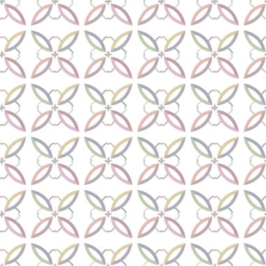 Geometrik şekilli kusursuz desen, vektör illüstrasyonu