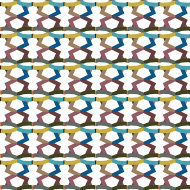 Geometrik şekilli kusursuz desen, vektör illüstrasyonu