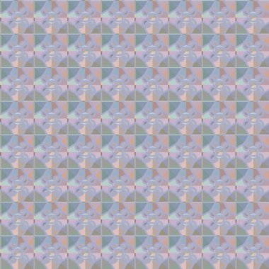 Geometrik şekilli kusursuz desen, vektör illüstrasyonu