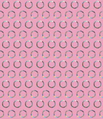 Geometrik şekilli kusursuz desen, vektör illüstrasyonu