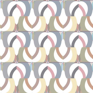 Geometrik şekilli kusursuz desen vektör çizimi