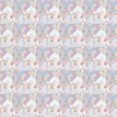 Geometrik şekilli kusursuz desen, vektör illüstrasyonu