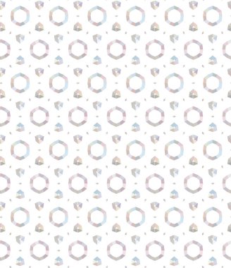 Geometrik şekilli kusursuz desen, vektör illüstrasyonu