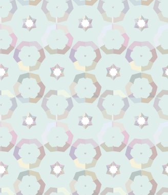 Geometrik şekilli kusursuz desen, vektör illüstrasyonu