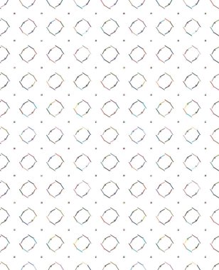 Geometrik şekilli kusursuz desen vektör çizimi
