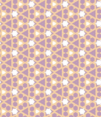 Geometrik şekilli kusursuz desen, vektör illüstrasyonu