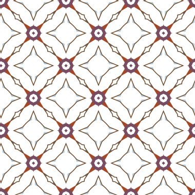 Geometrik şekilli kusursuz desen vektör çizimi