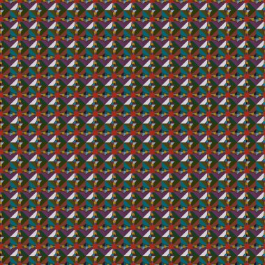 Geometrik şekilli kusursuz desen, vektör illüstrasyonu