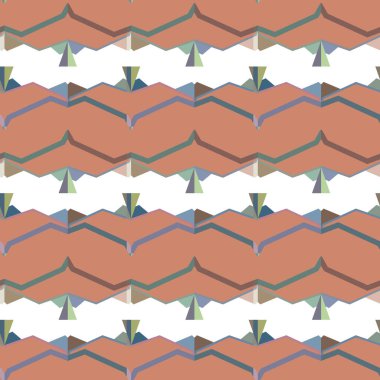 Geometrik şekilli kusursuz desen, vektör illüstrasyonu