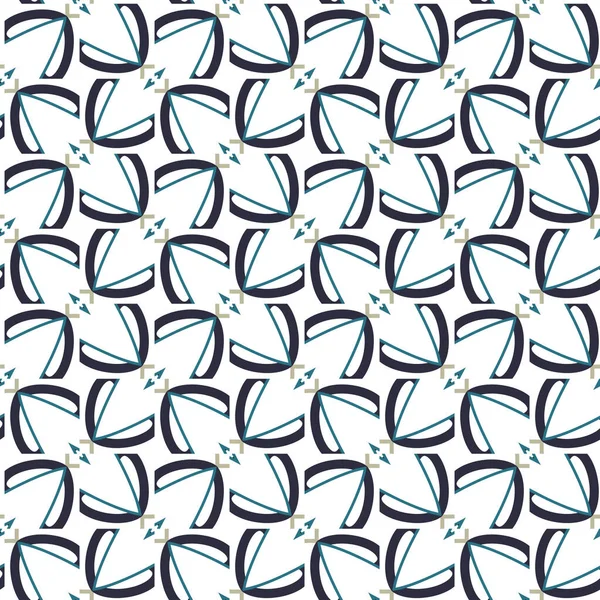 Motif Sans Couture Avec Des Formes Géométriques Illustration Vectorielle — Image vectorielle