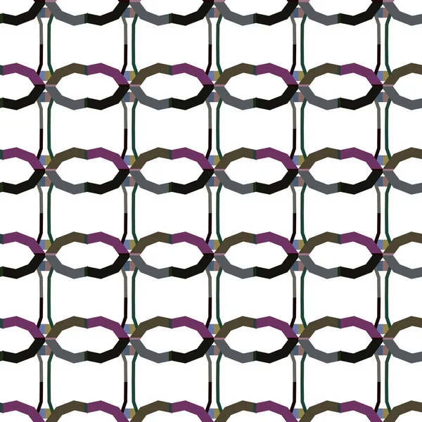 Geometrik şekilli kusursuz desen, vektör illüstrasyonu