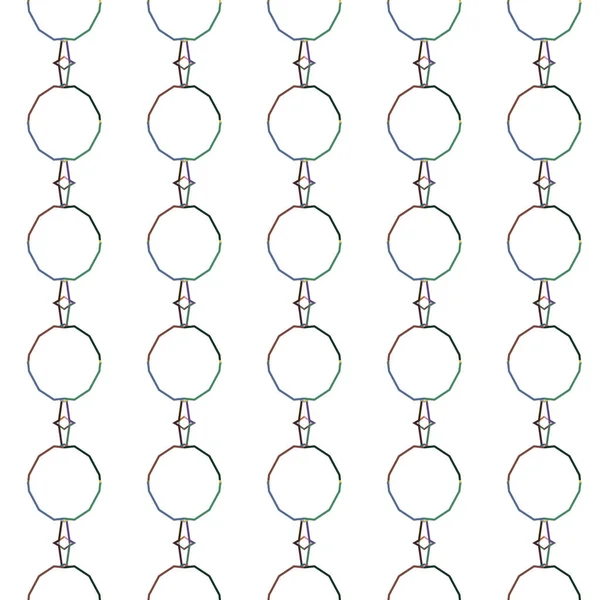 Modello Senza Soluzione Continuità Con Forme Geometriche Illustrazione Vettoriale — Vettoriale Stock