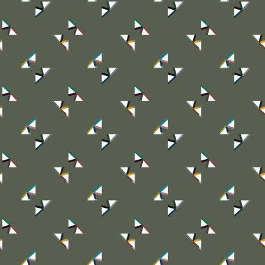 Geometrik şekilli kusursuz desen, vektör illüstrasyonu