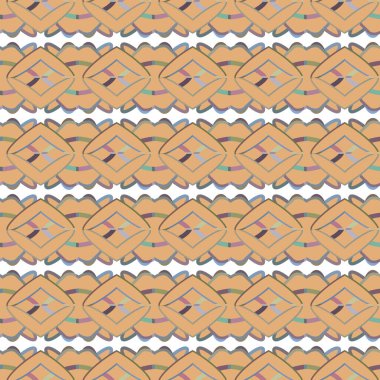 Geometrik şekilli kusursuz desen vektör çizimi