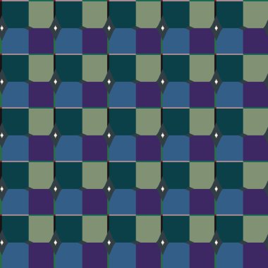 Geometrik şekilli kusursuz desen vektör çizimi