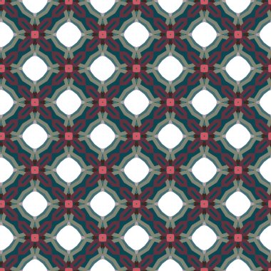 Geometrik şekilli kusursuz desen, vektör illüstrasyonu