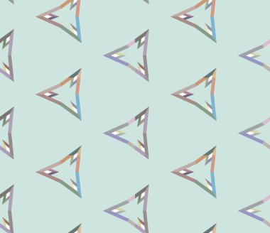 Geometrik şekilli kusursuz desen, vektör illüstrasyonu