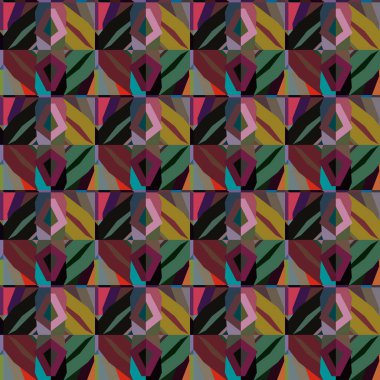 Geometrik şekilli kusursuz desen vektör çizimi