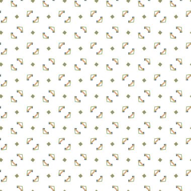 Geometrik şekilli kusursuz desen vektör çizimi