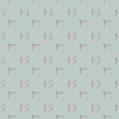 Geometrik şekilli kusursuz desen, vektör illüstrasyonu