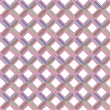 Geometrik şekilli kusursuz desen vektör çizimi