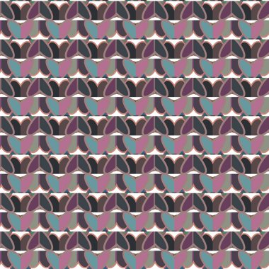 Geometrik şekilli kusursuz desen, vektör illüstrasyonu