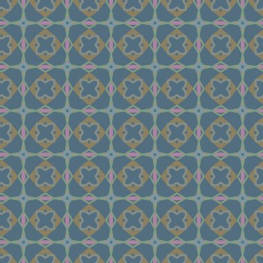 Geometrik şekilli kusursuz desen, vektör illüstrasyonu