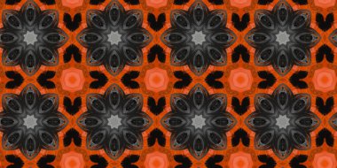 Geometrik şekilli kusursuz desen, vektör illüstrasyonu