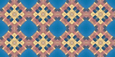 Geometrik şekilli kusursuz desen, vektör illüstrasyonu