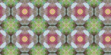 Geometrik şekilli kusursuz desen, vektör illüstrasyonu